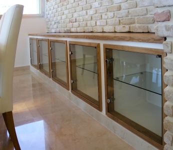 עיצוב דירת יוקרה, עיצוב נישה בשילוב של נגרות, עיצוב פנים ופנג שואי, ענבל קרקו