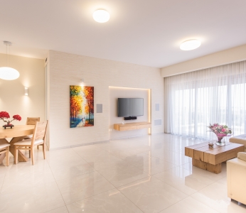 עיצוב מודרני ברחובות, סלון בהיר ומרווח, ענבל קרקו, עיצוב פנים ופנג שואי