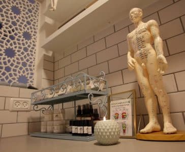 עיצוב קליניקה לרפלקסולוגיה, תקריב על המטבחון, ענבל קרקו עיצוב פנים ופנג שואי