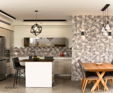 עיצוב בית מודרני לבני 60 +, מטבח הבית, ענבל קרקו, עיצוב פנים ופנג שואי