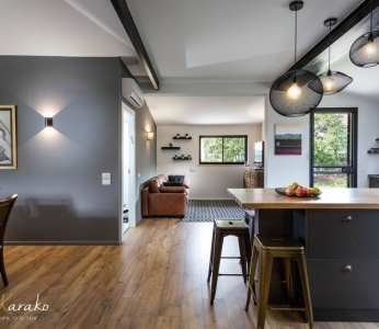 תכנון ועיצוב פנים של בית בצופית,פינת המשפחה, ענבל קרקו עיצוב פנים ופנג שואי