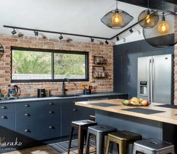 תכנון ועיצוב פנים של בית בצופית,תקריב מטבח, ענבל קרקו עיצוב פנים ופנג שואי