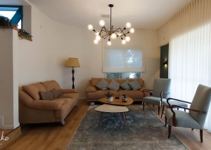 עיצוב בית בסגנון כפרי מודרני, סלון הבית, ענבל קרקו עיצוב פנים ופנג שואי